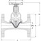 Diaphragm valve Type: 5651 Cast iron Flange PN10